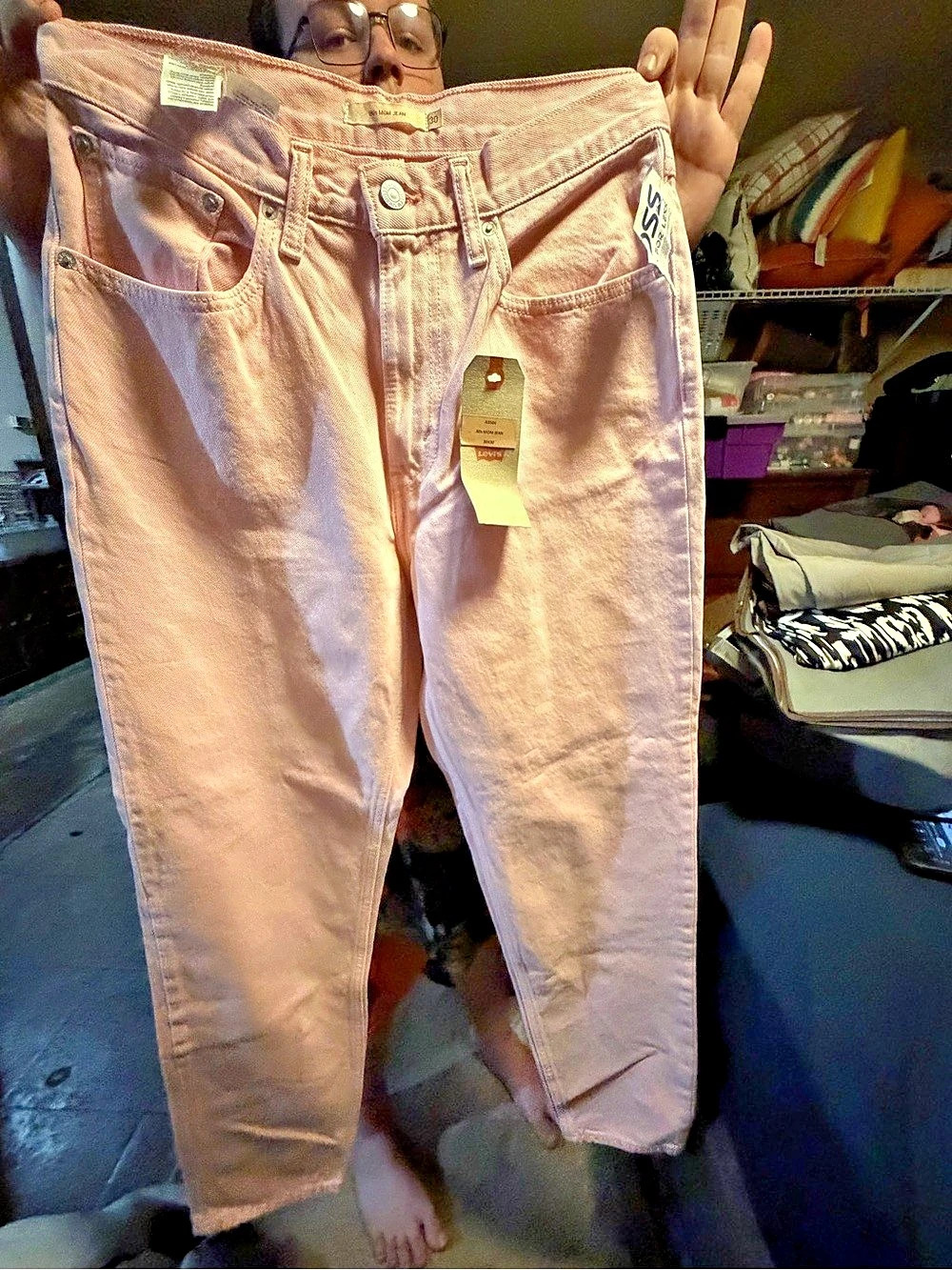 Levi's Women's Skinny Jeans in Pink Waist 28 NWT